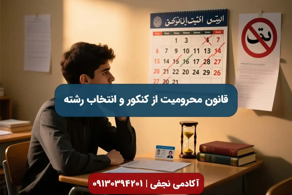 قانون محرومیت کنکور و انتخاب رشته - سایت انتخاب رشته آکادمی نجفی