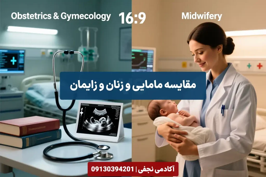 مقایسه رشته مامایی و زنان و زایمان - مرکز مشاوره انتخاب رشته کنکور آکادمی نجفی