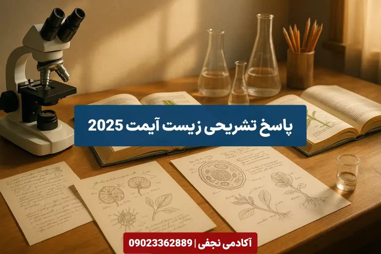 پاسخ تشریحی زیست آیمت 2025 سایت آکادمی نجفی